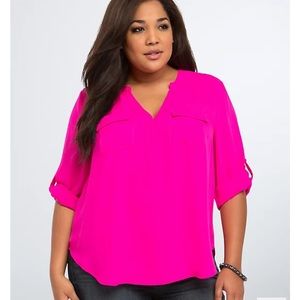 TORRID | GEORGETTE PULLOVER BLOUSE | SZ 2